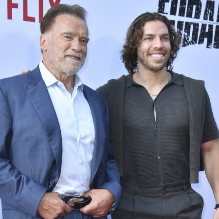 Schwarzenegger’s son Joseph Baena makes a splash in first bodybuilding competition