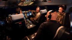 Inside the cockpit of RAF tanker during defensive mission against Iranian drones