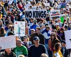 Third No Kings protests to see millions across US push back on Trump administration
