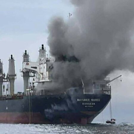 Drone attack sparks fire on Kuwaiti tanker in UAE amid Iran’s Gulf attacks