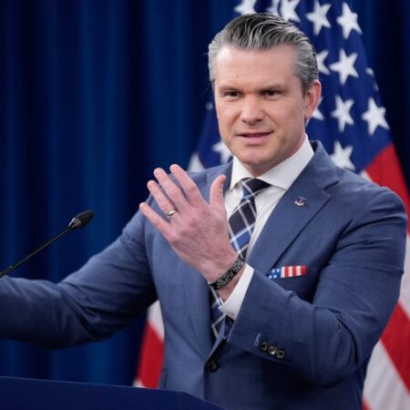 Hegseth prays at service for violence against ‘those who deserve no mercy’