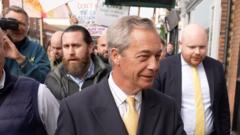 Nigel Farage abandons walkabout due to protest