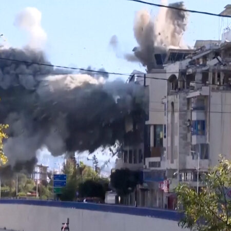 Israeli strike hits building in Beirut’s southern suburbs