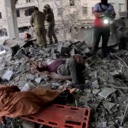 Iranian rescuers save two civilians from rubble after US-Israeli strikes