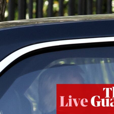 Trump attends supreme court hearing on birthright citizenship case that could upend rights for millions