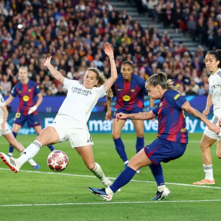 Barcelona thump Real Madrid 6-0 to reach women’s Champions League semifinal