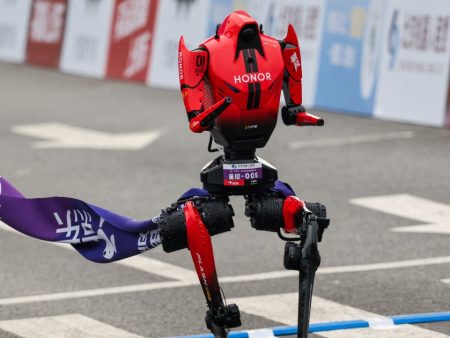 Humanoid robot breaks half marathon world record in Beijing