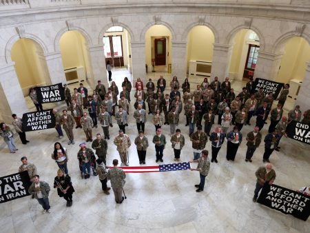 US veterans arrested in Capitol during protest against the war on Iran