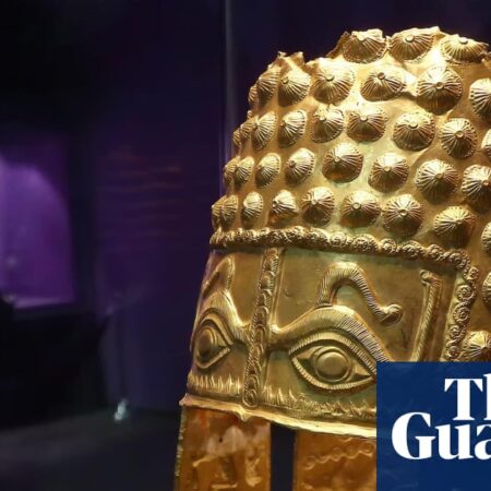 ‘It’s amazing’: stolen 2,500-year-old Romanian gold helmet has been found