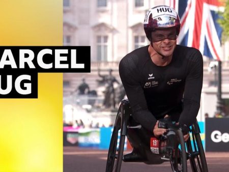 ‘Untouchable’ Hug wins London Marathon men’s wheelchair race