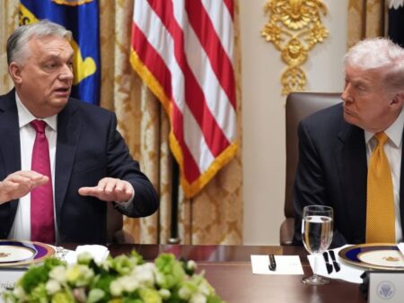 Trump urges Hungarians to ‘get out and vote for’ ally Orbán as election looms