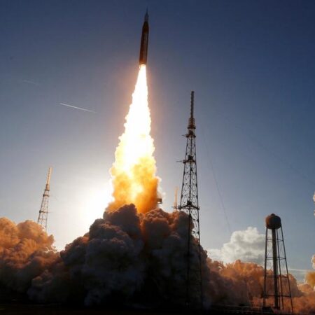 NASA’s Artemis II rocket lifts off for the moon