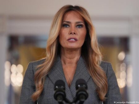 Melania Trump denies ties to Epstein in White House video