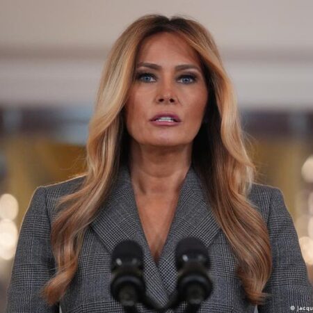 Melania Trump denies ties to Epstein in White House video