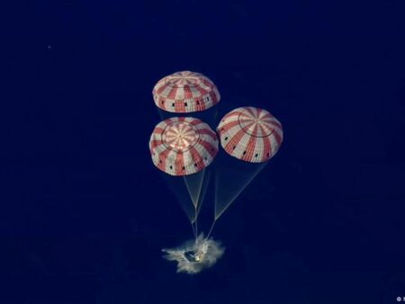 Artemis II splashes down in Pacific after historic moon trip