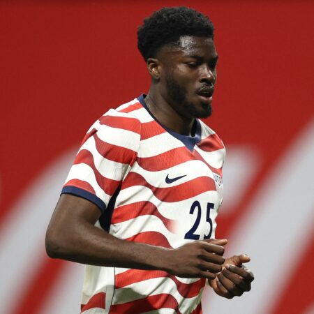 USA striker Patrick Agyemang’s World Cup in doubt after stretcher exit