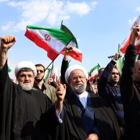 Iran authorities await war ‘victory’ as supporters mark 1979 anniversary