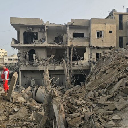 Israeli strikes damage hospital in Lebanon’s Tyre; ground invasion advances