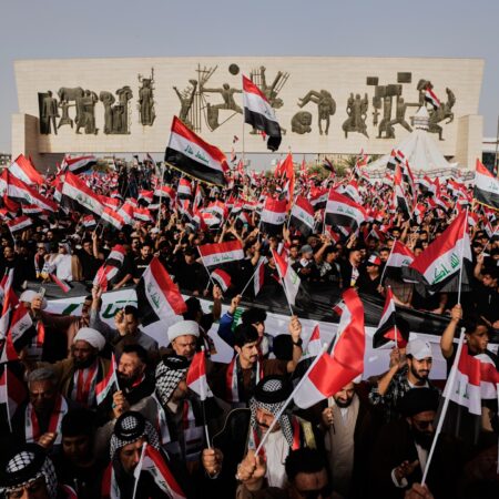 Thousands rally in Iraq against ‘senseless’ US-Israel war on Iran