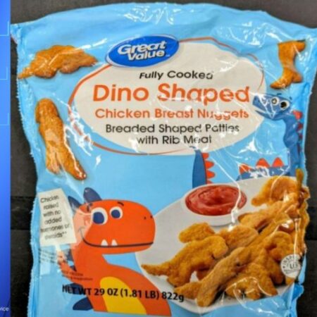Alert issued for dino-shaped nuggets sold at Walmart over lead levels