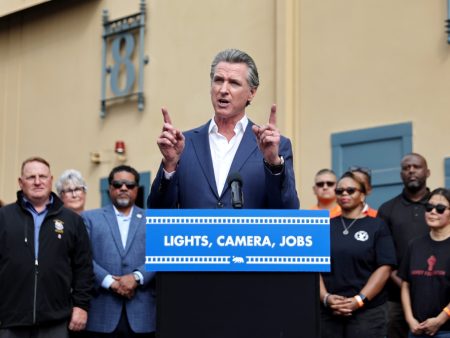 With Gavin Newsom on the Way Out, Hollywood Works to Build Ties to His Successor