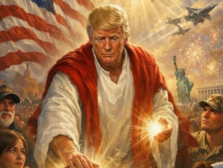 Trump Deletes Post With Image Depicting Himself as Jesus After Backlash