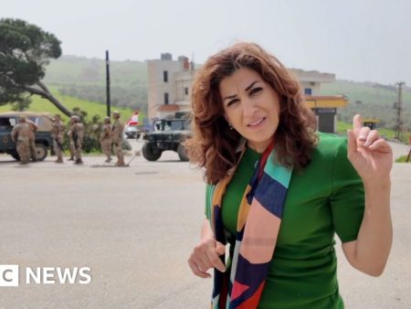 BBC reports from Lebanese border town as residents try to return home