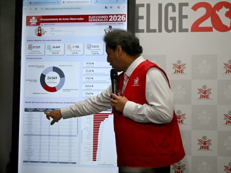 Peru’s election chief steps down amid frustration over long vote count