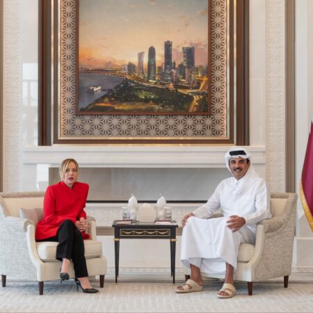 Italy’s Meloni meets Qatar emir to discuss energy issues amid Iran war