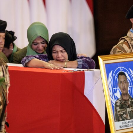 Indonesia receives bodies of peacekeepers killed in southern Lebanon