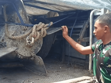 Torpedo-like object discovered by Indonesian fisherman