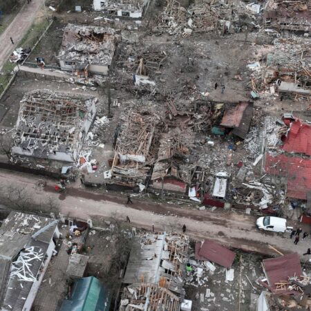 Video shows the moment a Russian drone hit an apartment in Ukraine