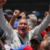 Riot police push back protesters demanding higher wages in Venezuela