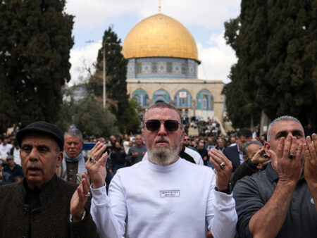 Muslims hold first Friday prayers at Al-Aqsa Mosque after reopening