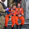 Artemis II crew seen on recovery ship after moon mission return