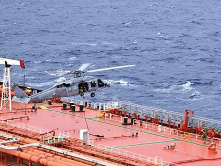 Video: US forces board sanctioned tanker in Asia Pacific