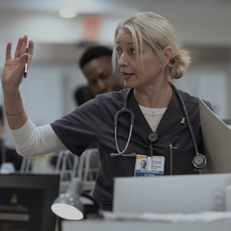 ‘The Pitt’ Star Katherine LaNasa on Calling Out Robby’s ‘Terrifying’ Sabbatical Plan: Losing Him ‘Would Be Like Losing a Spouse’