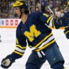 ‘Don’t move on, just move forward’: How hockey helped Michigan’s Michael Hage overcome tragedy