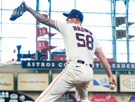 Astros put ace Brown on IL with shoulder strain