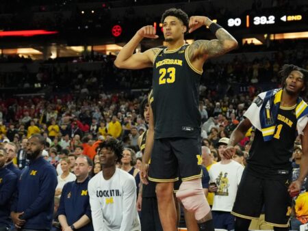 Michigan’s Lendeborg to play vs. UConn, May says