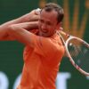 Medvedev mangles racket during 6-0, 6-0 loss