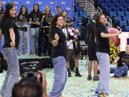Full of thanks, UCLA celebrates title at Pauley