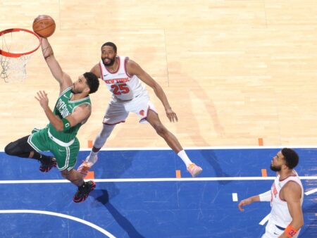 Tatum clears hurdle, happy to exit MSG on ‘2 feet’