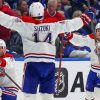 Slafkovsky 1st playoff hat trick fuels Habs’ upset