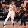 McCollum, Hawks stun Knicks late to even series