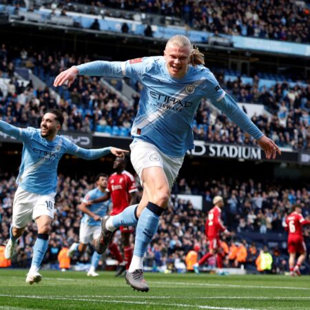 Haaland grabs hat-trick as Man City thrash Liverpool to reach FA Cup semis