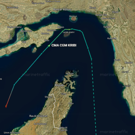 French-owned ship transits through Iran-controlled Strait of Hormuz