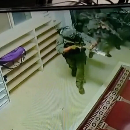 Footage shows IDF military dog attacking Palestinian man inside mosque
