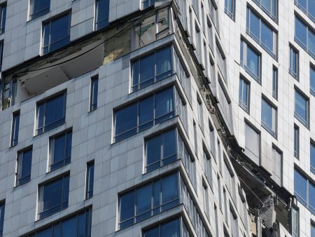 Drone Hits a Moscow High-Rise Days Before a Major Military Parade