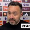 Spurs ‘cannot be happy’ despite Villa win – De Zerbi